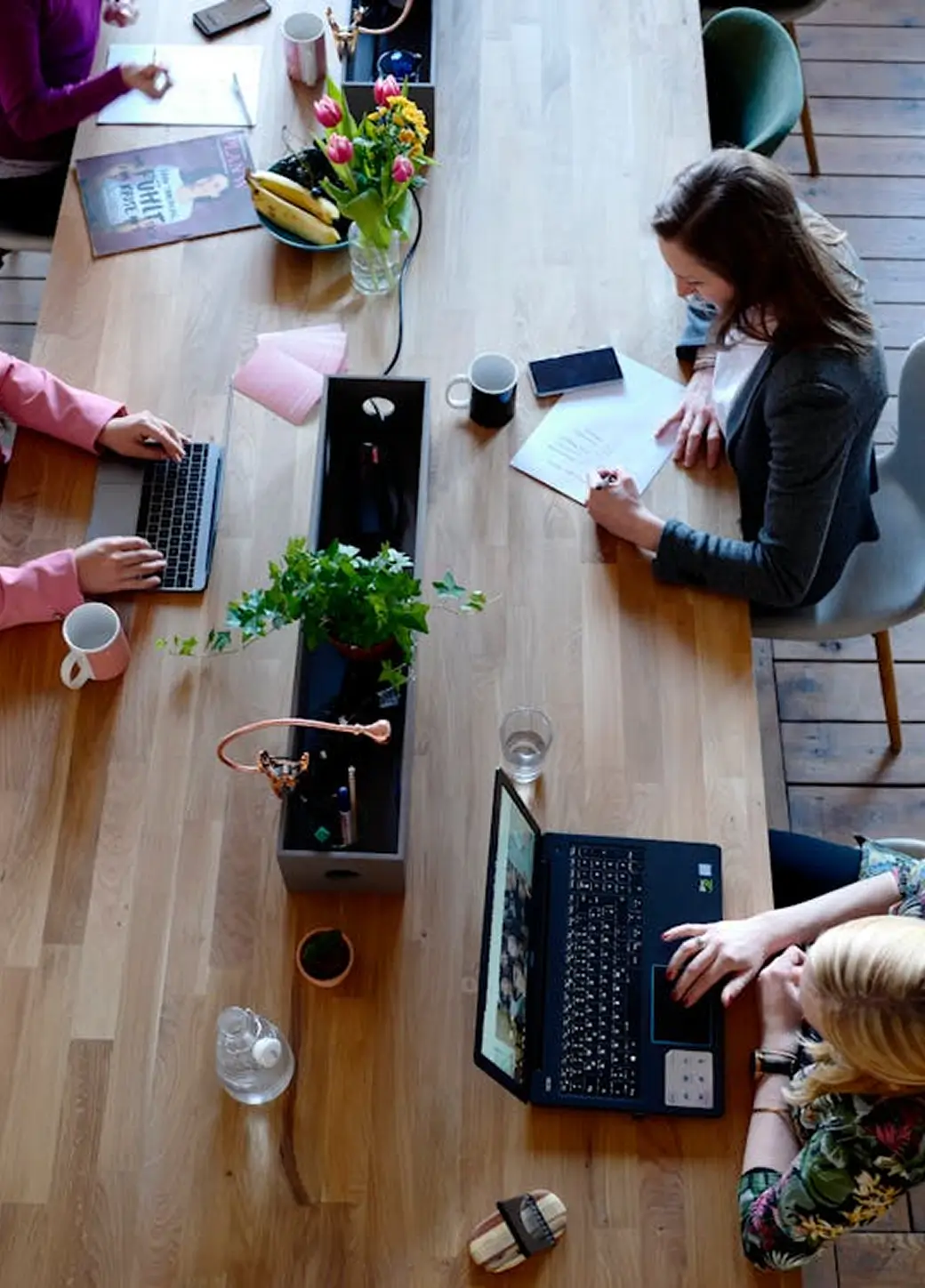 Business trajectory - founders collaborating